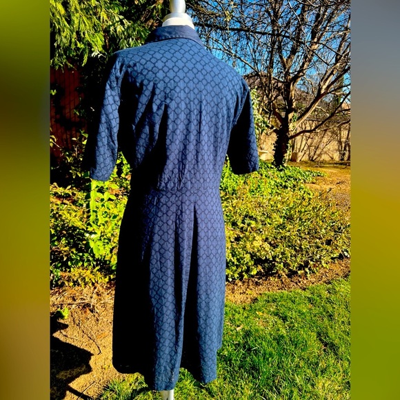 LANDS ‘ END Navy Blue Women's Dress PLUS SIZE 18 - Picture 8 of 9